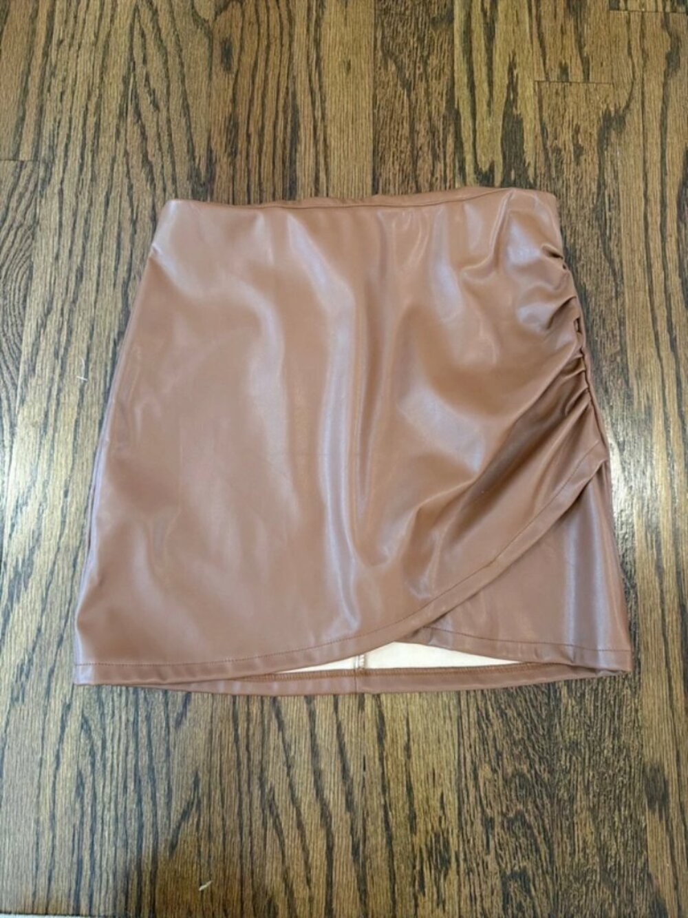 Women's brown mini skirt